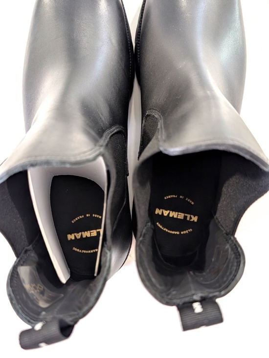 Kleman Tonnant Men’s US 13 EU 46 Black Leather Chelsea Boots Made in France NWOB main image 5